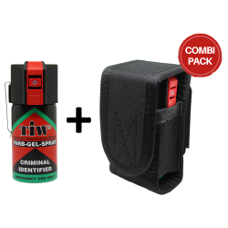 Self-defense spray with matching holster
